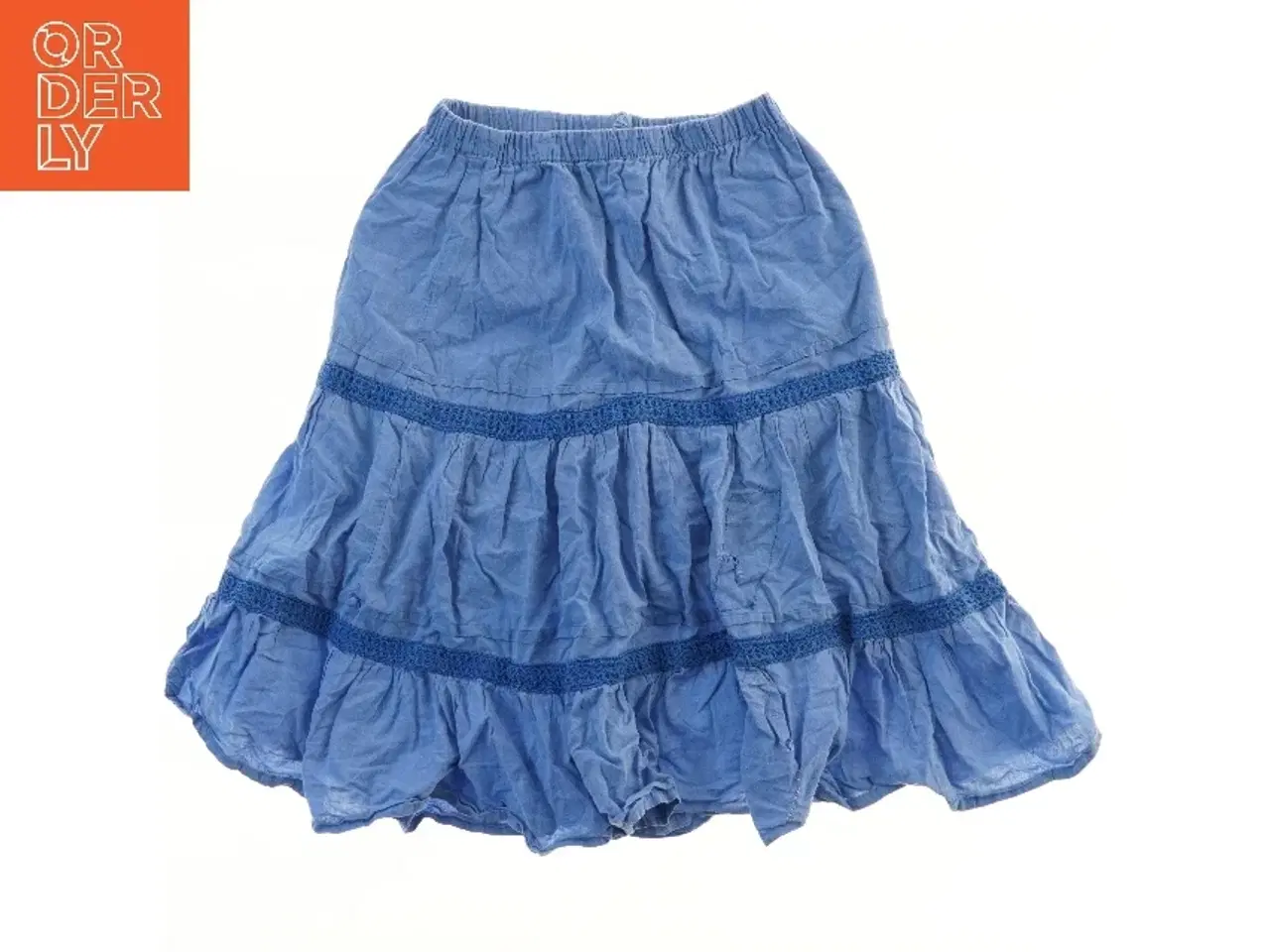 Billede 1 - Blå nederdel med flæser fra Mystic (str. 110)