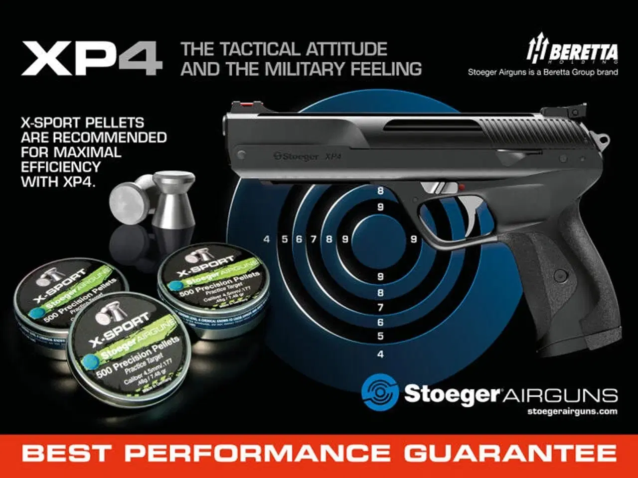 Billede 4 - STOEGER XP4 gas-ram /pneumatisk luftpistol som ny.