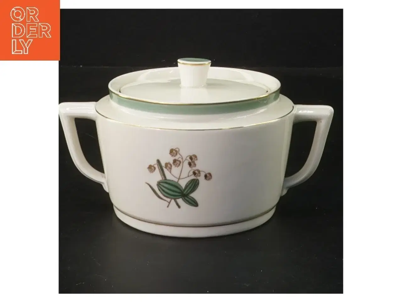 Billede 1 - Sukkerskål med låg Hjertegræs, Royal Copenhagen (str. Ø 10,5 cm) fra Royal Copenhagen