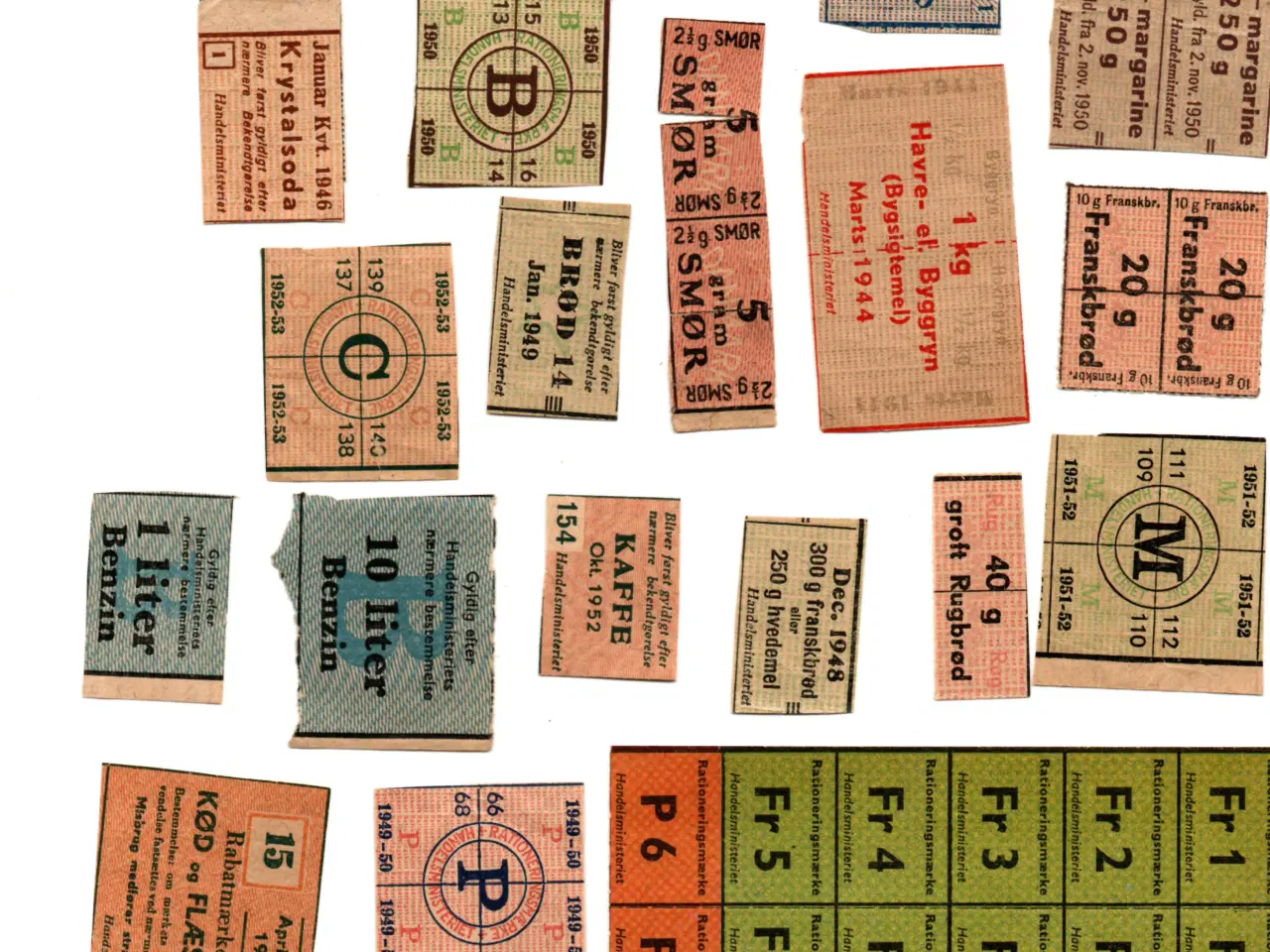 Billede 3 - Rationeringsmærker 1-2 verdenskrig