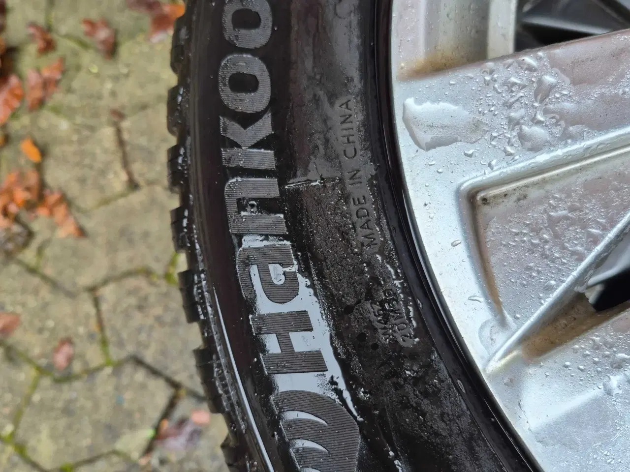 Billede 2 - Originale Peugeot alufælge m. 2 nye vinterdæk