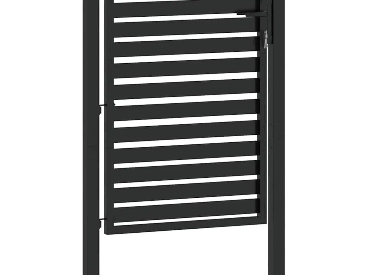 Billede 4 - Havelåge låsbar 100x120 cm aluminium sort