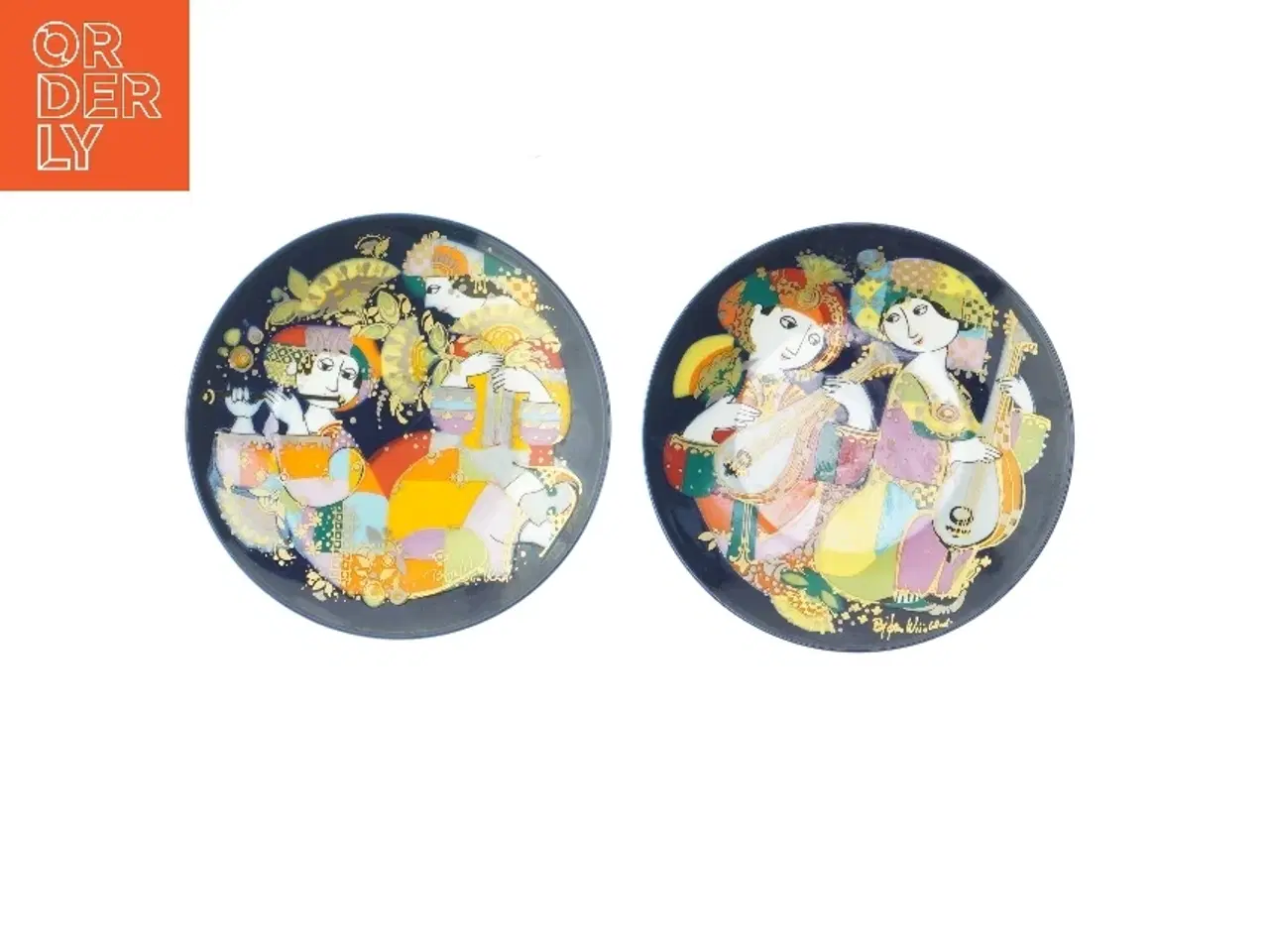 Billede 1 - Bjørn Wiinblad Aladdin platter fra 1976 fra Rosenthal (str. Ø 15,5 cm)