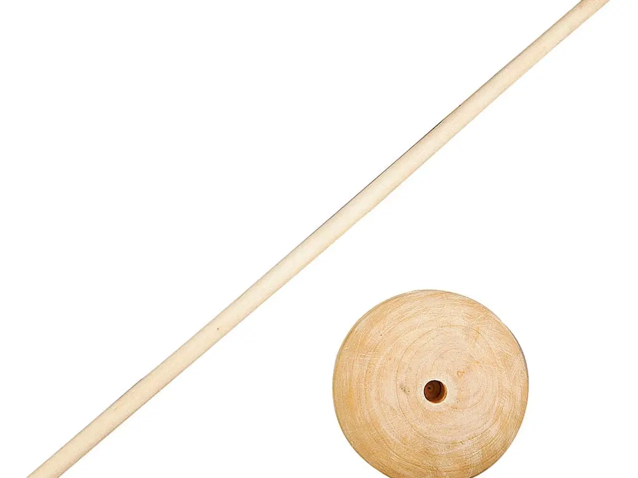 Billede 1 - Rundstok med fod, H: 30 cm, diam. 6,5 cm, hulstr. 8 mm, 5sæt/ 1 pk.