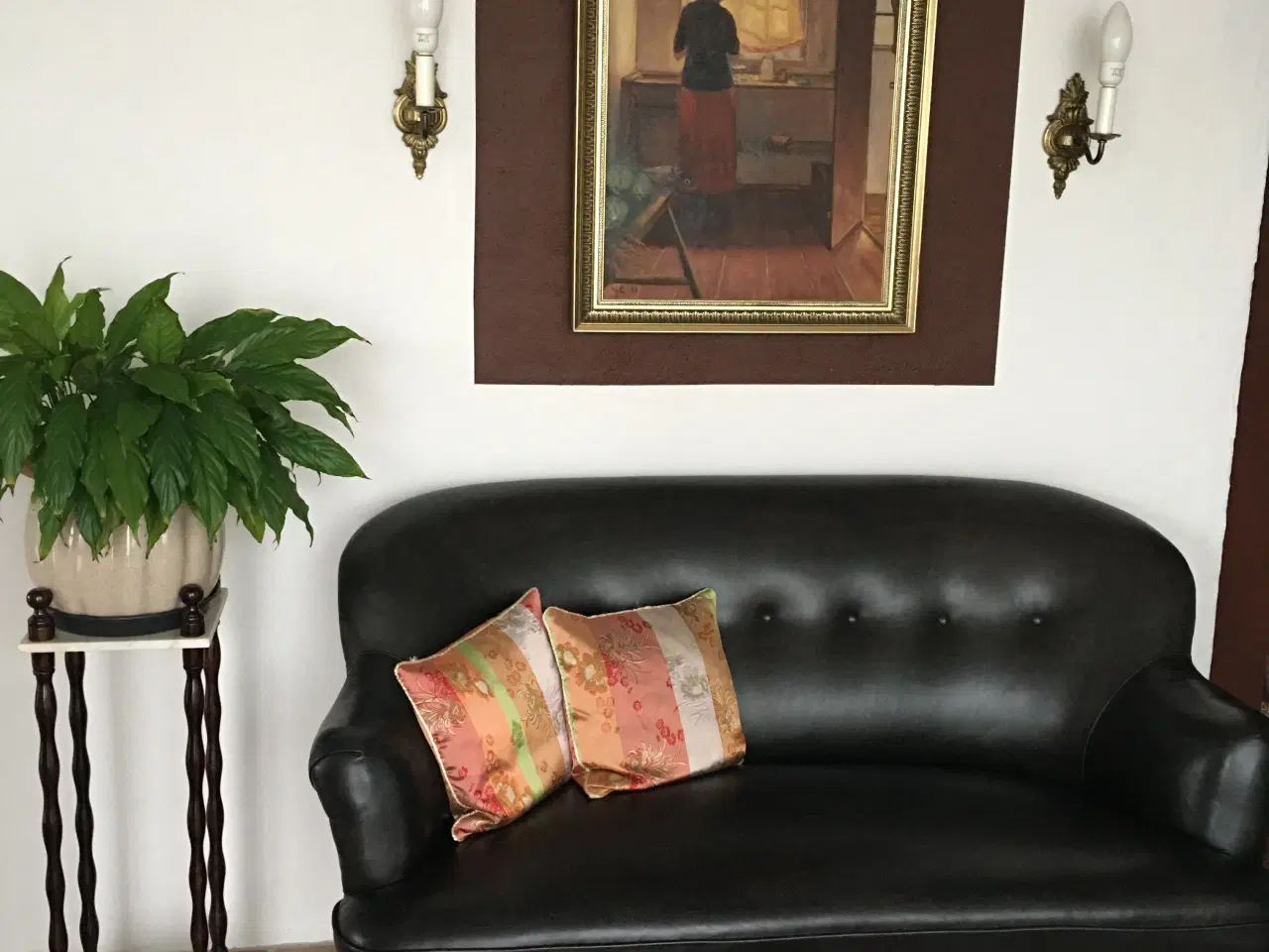 Billede 2 - Lædersofa med meget fint skind