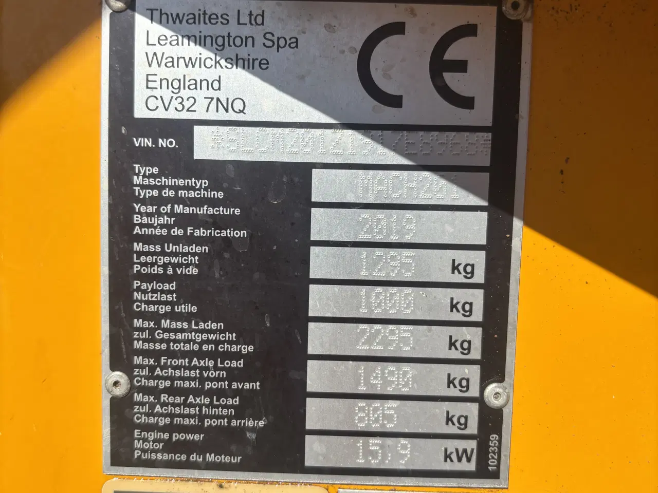 Billede 3 - Thwaites 1 tons dumpers