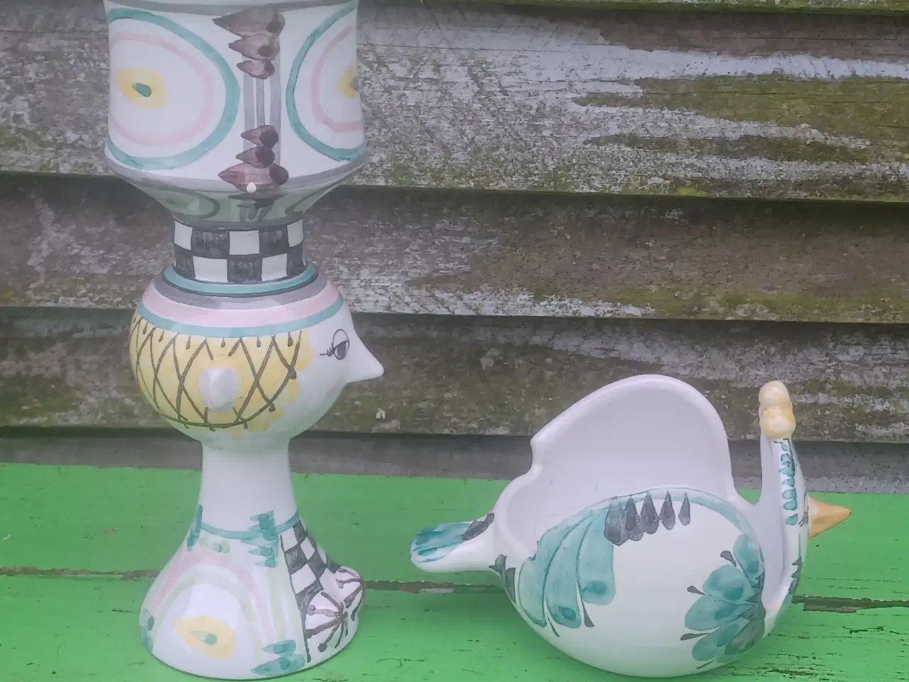 Billede 8 - Original Bjørn Wiinblad Tulipa og fugle lysestage