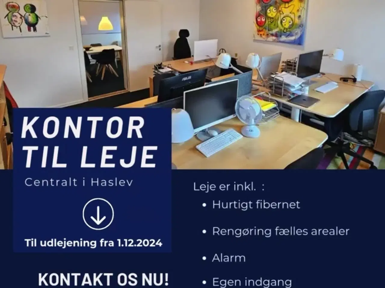 Billede 8 - Kontor centralt i Haslev