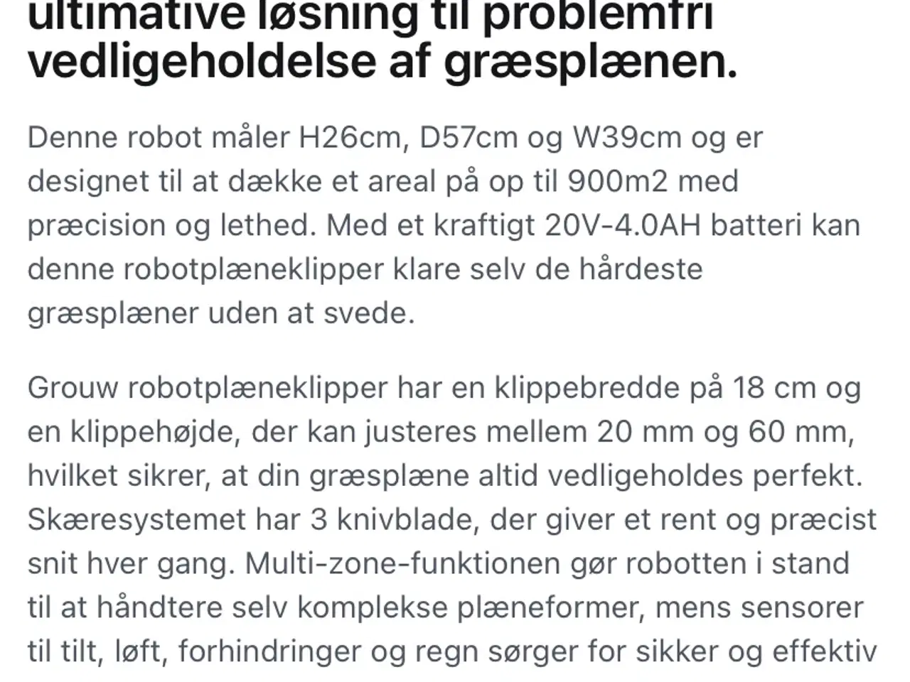 Billede 4 - Robotplæneklipper med garage 900m2