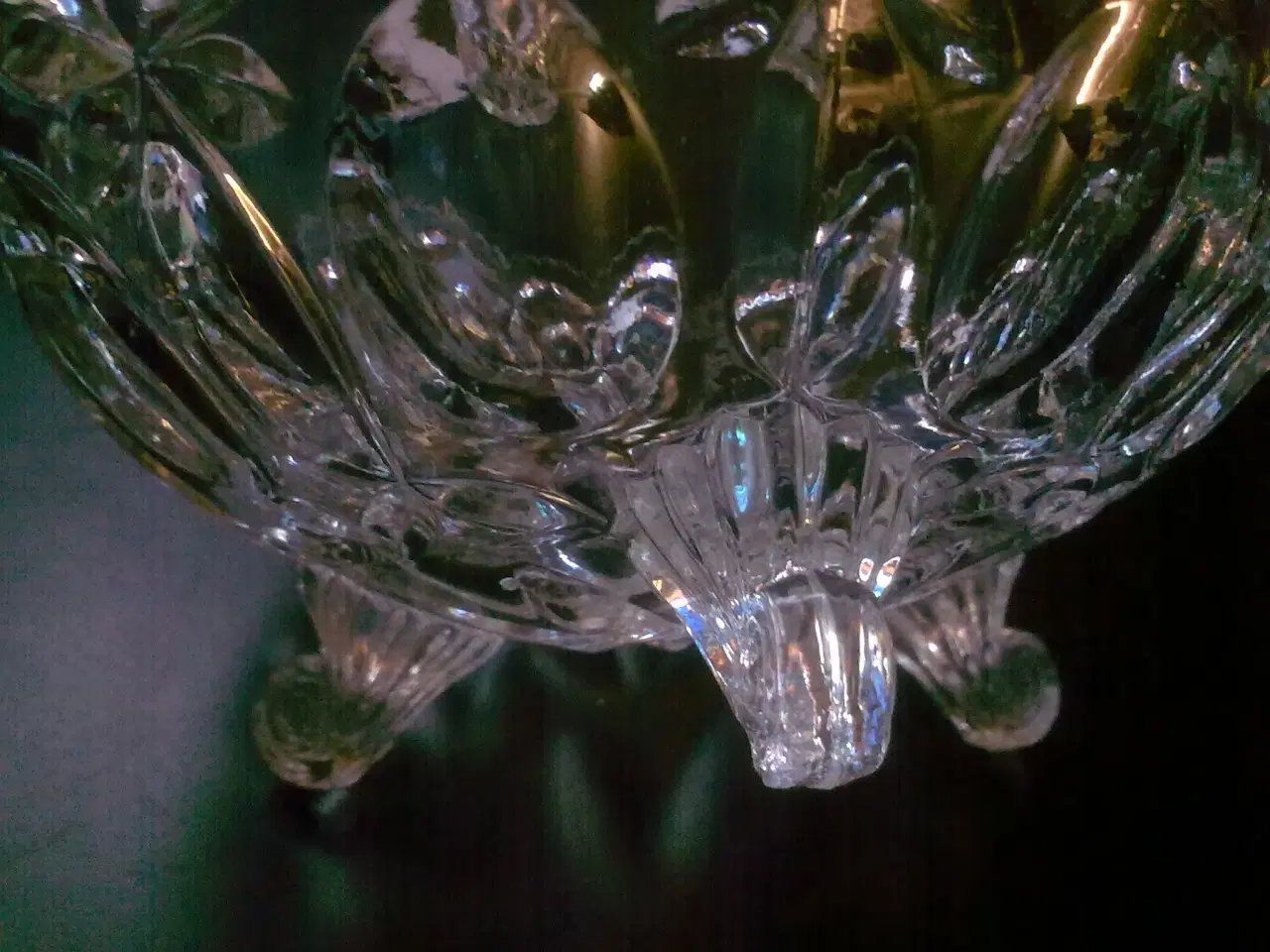 Billede 7 - Sommerfugl ROLF Fyens Glasværk 1934 fodskål vase