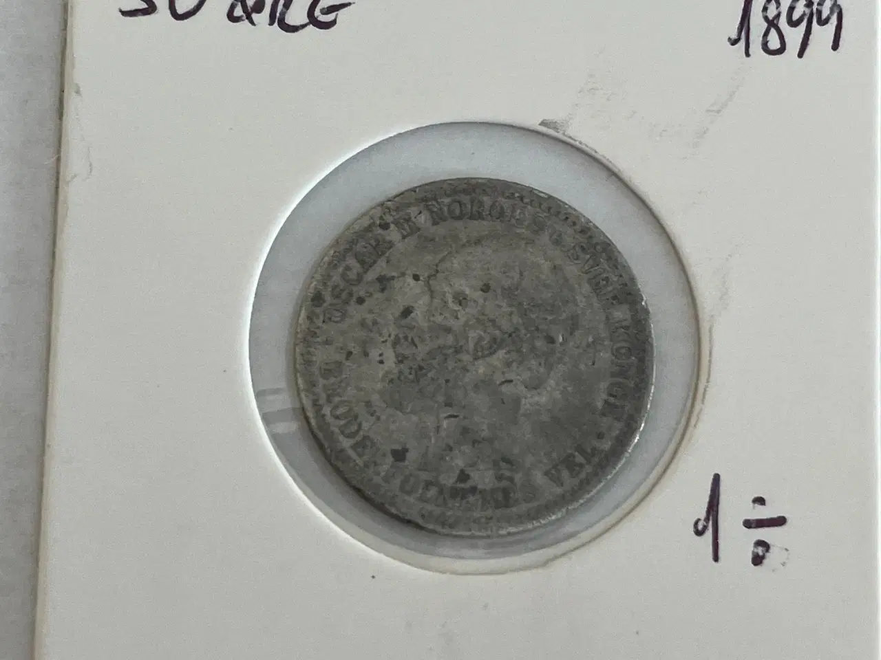 Billede 2 - 50 Øre 1899 Norge