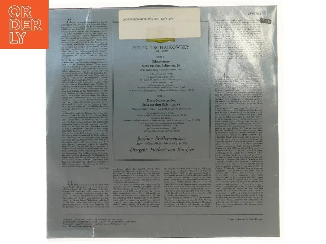 Billede 2 - Peter Tchaikovsky LP - Swan Lake & The Sleeping Beauty