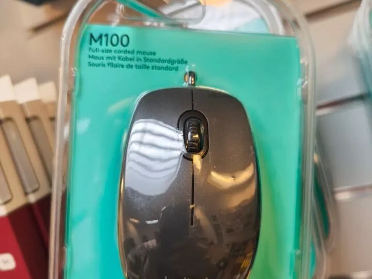 Billede 2 - 6 stk. LOGITECH M100 mus (ubrugt)