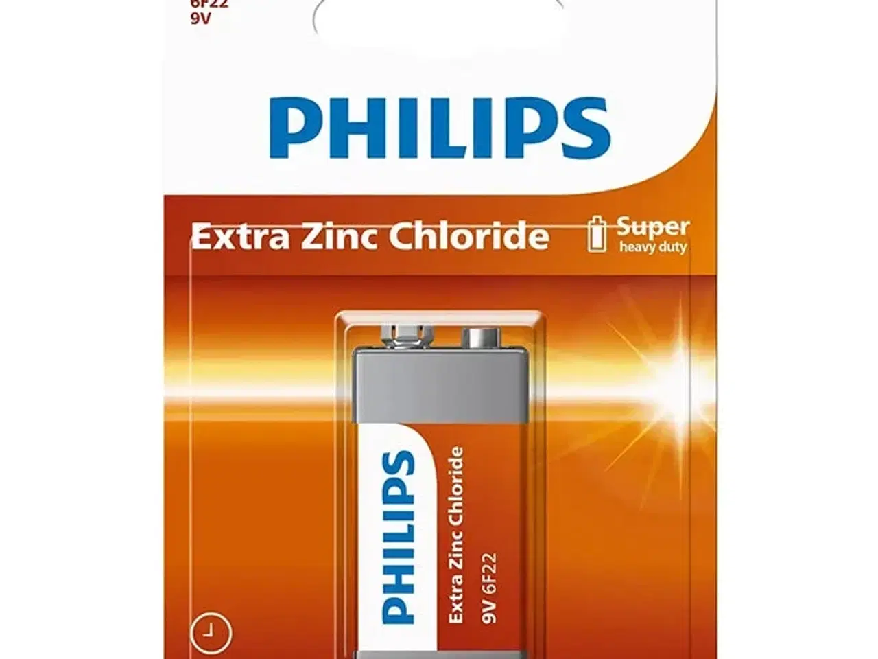 Billede 1 - Philips Longlife 9V Batteri 1 stk.
