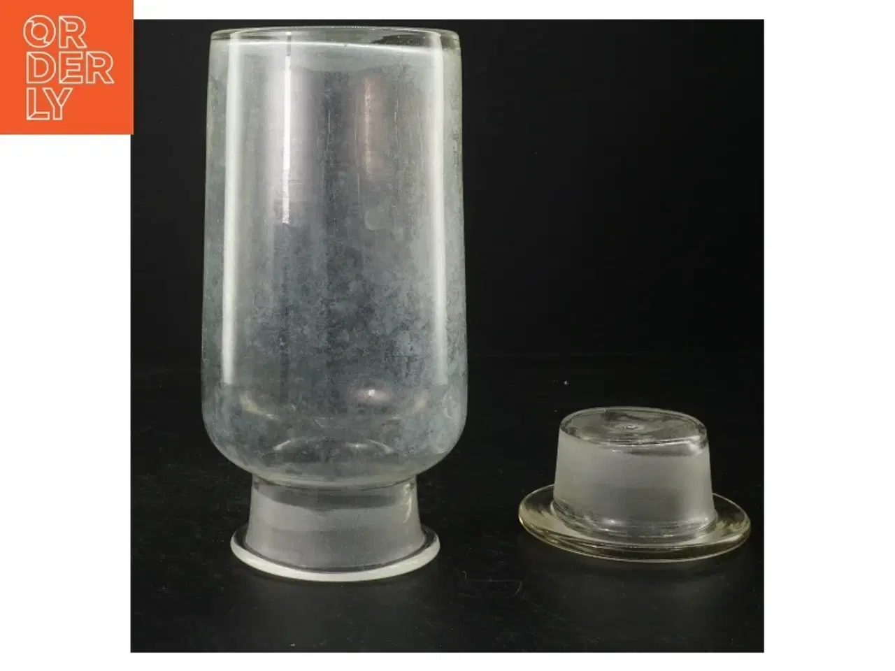 Billede 2 - Glasbeholder med låg (str. 24 cm)