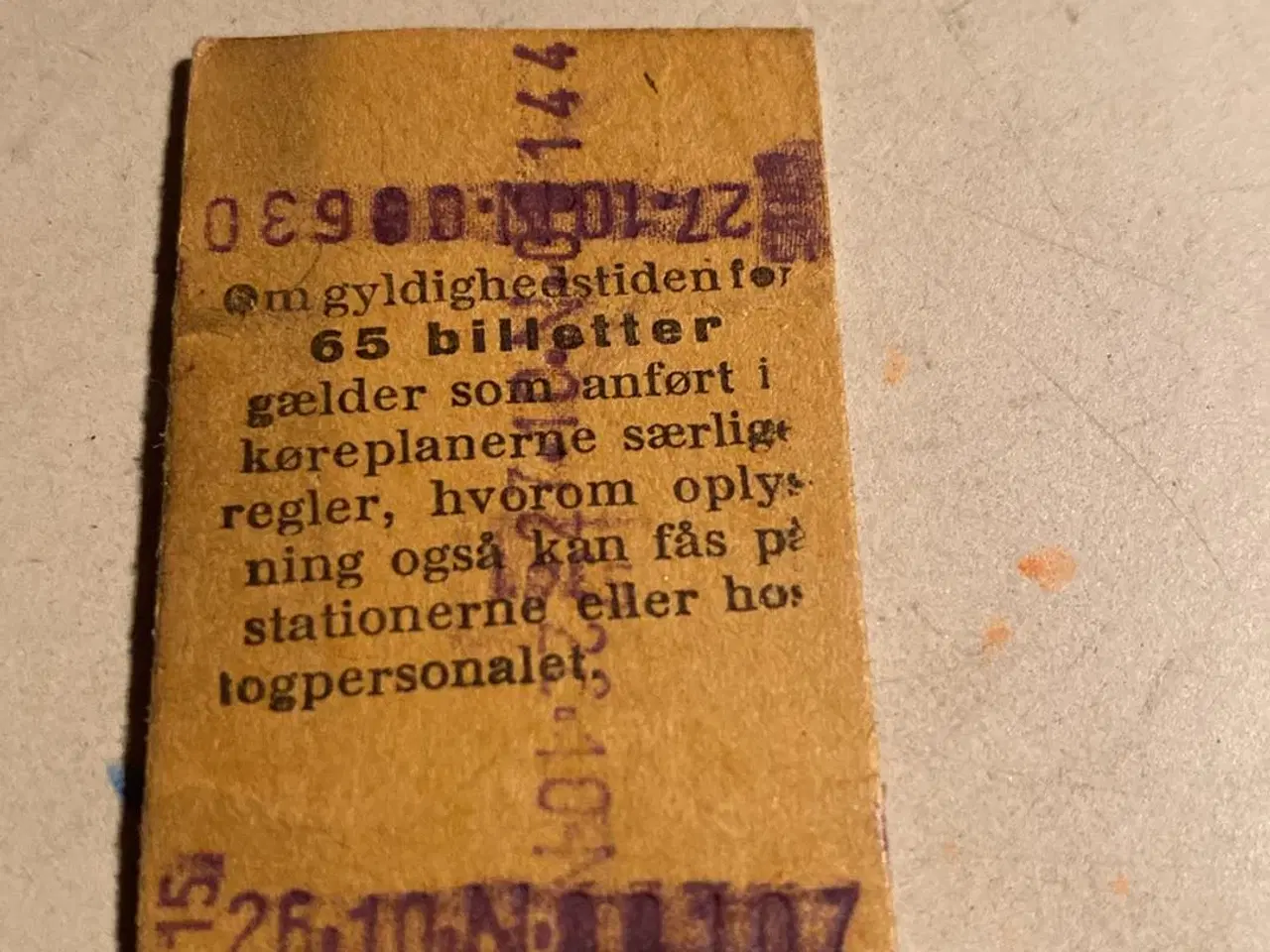 Billede 4 - Gl. Togbilletter 