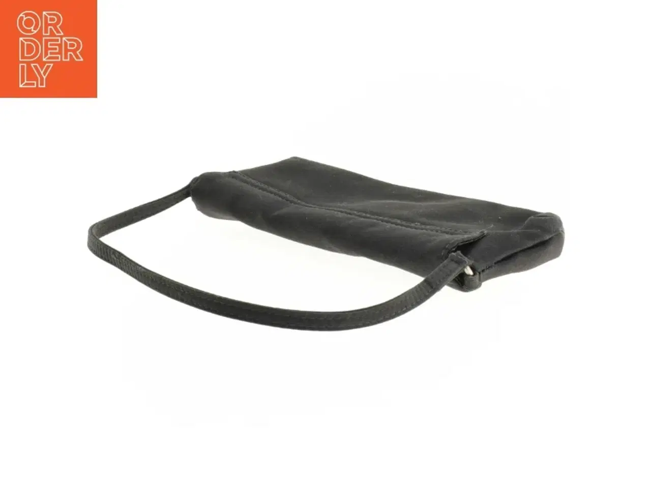 Billede 6 - Mørkegrå satin clutch med skulderrem fra Accessorize (str. 24 x 11 cm)