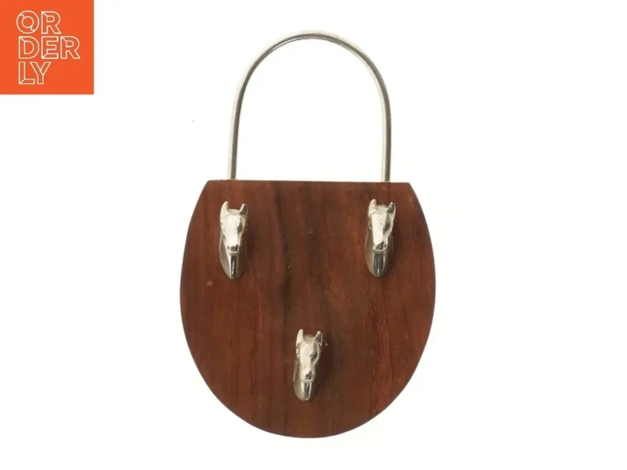 Billede 2 - Nøgleholder med hestehoveder (str. 19,5x12 cm)