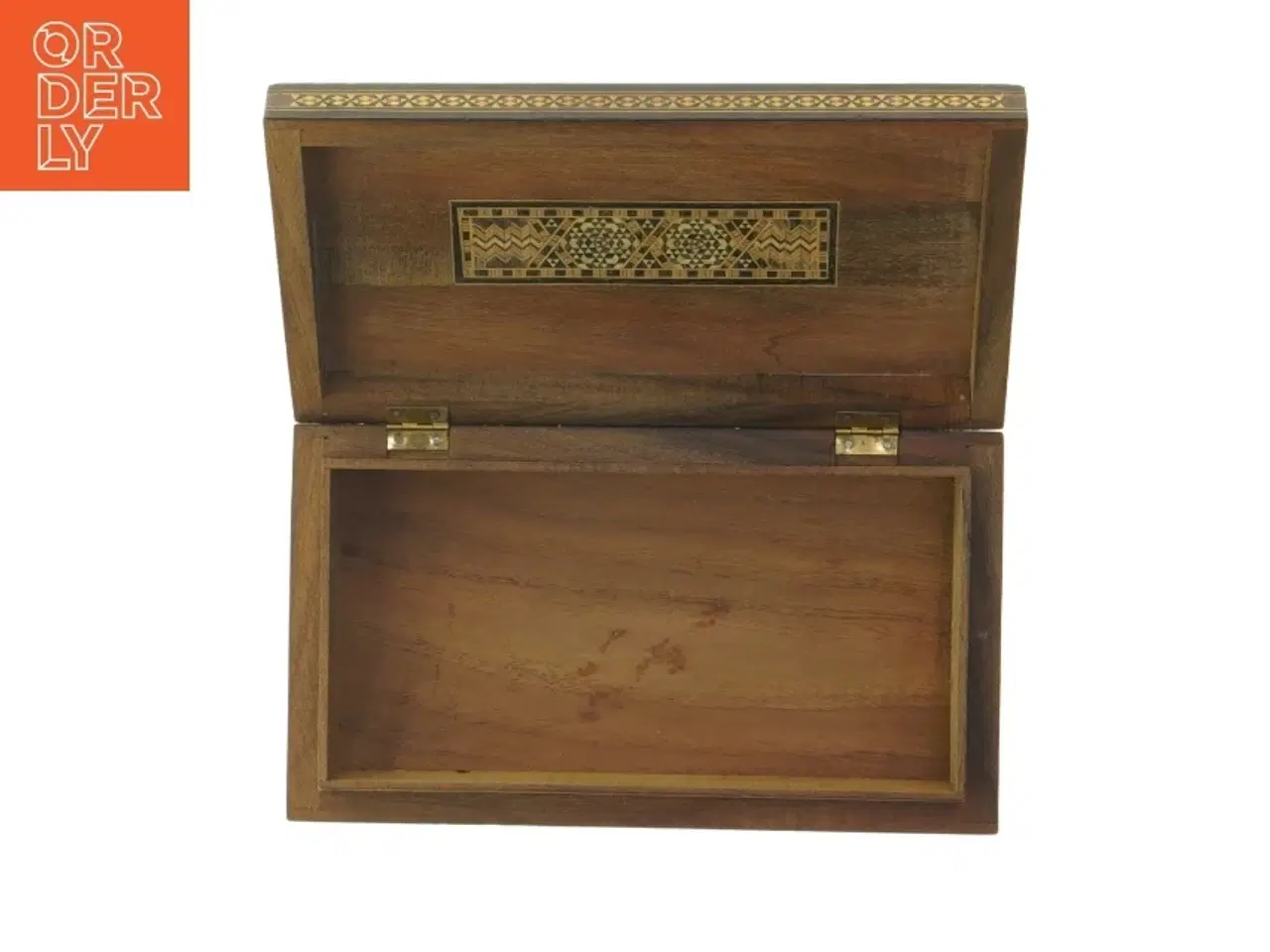 Billede 4 - Dekorativ Intarsia trækasse (str. 23x13 cm)