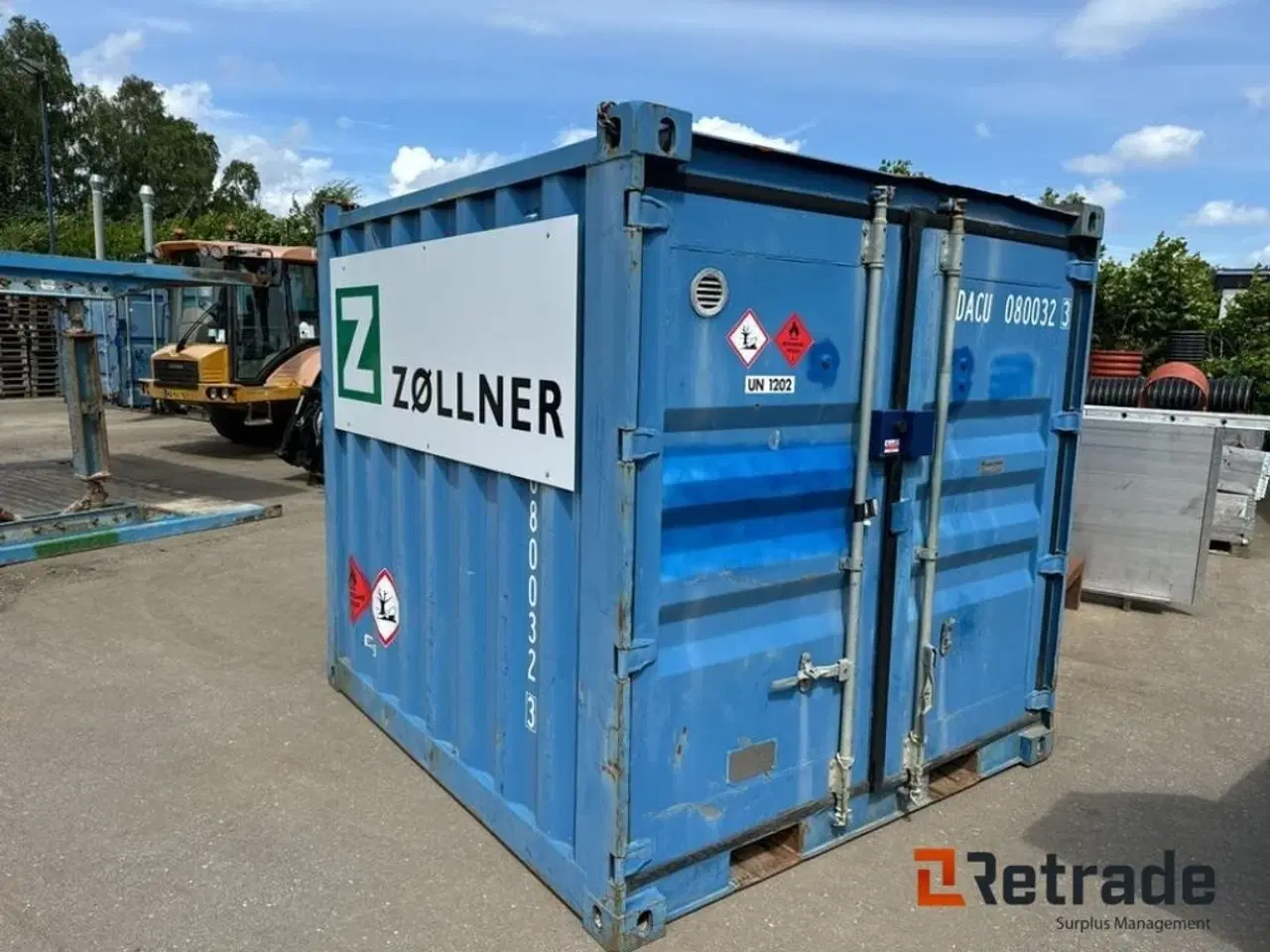 Billede 3 - - - - Container 8 fods isoleret med olietank