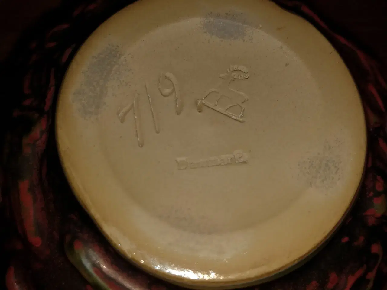 Billede 2 - Keramikskål Hjort 