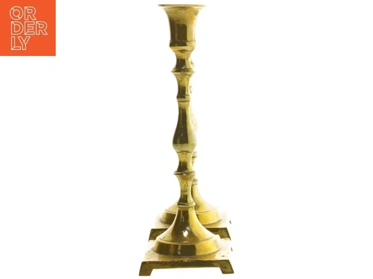 Billede 2 - Messing lysestager (str. 20 cm)