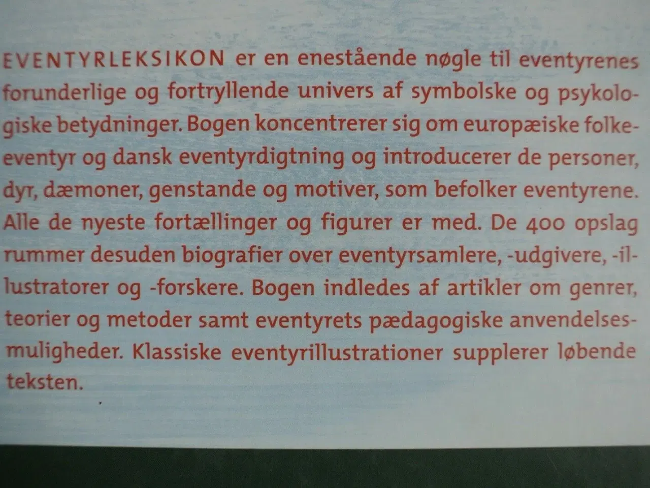 Billede 2 - eventyrleksikon, af carsten høgh, emne: leksikon