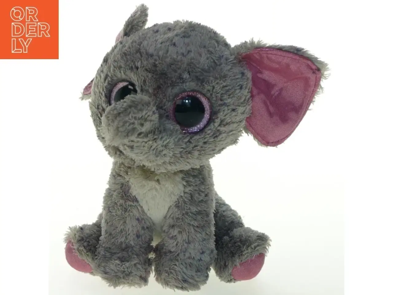 Billede 2 - Tøjdyr elefant med store øjne (str. 23x18 cm)