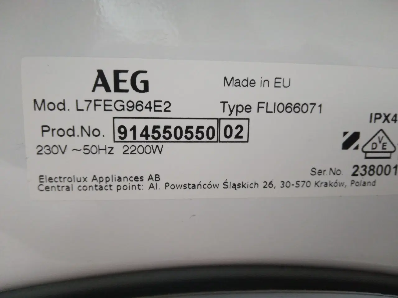 Billede 7 - Aeg vaskesøjle 