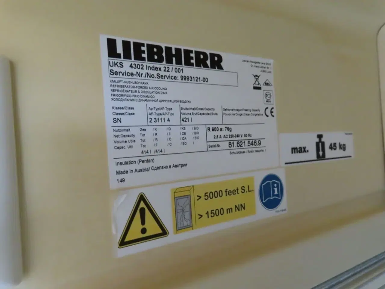 Billede 3 - Displaykøleskab LIEBHERR PROFI LINE UKS 4302