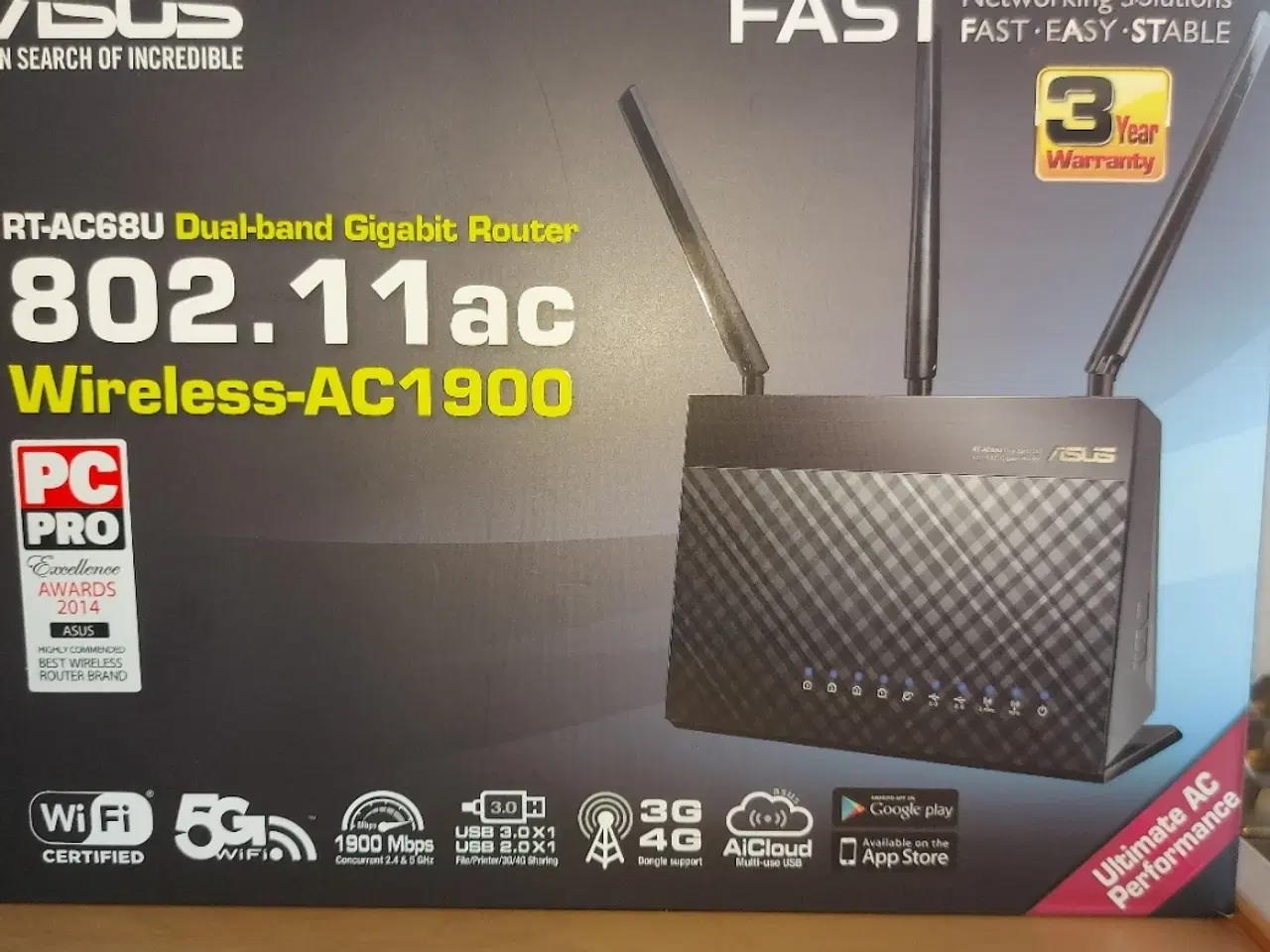 Billede 1 - ASUS RT-AC68U 1900Mbps Router