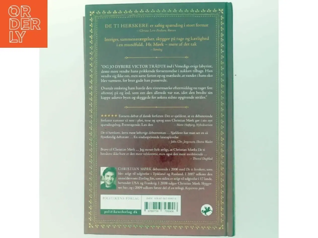 Billede 3 - De ti herskere : roman af Christian Mørk (Bog)