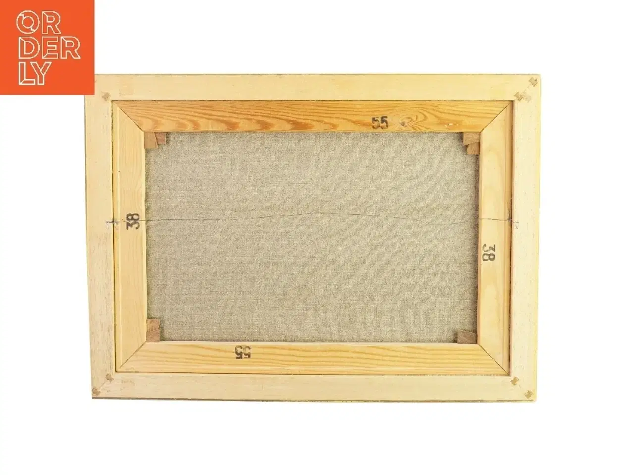 Billede 2 - Maleri i ramme natur billede  Ukendt (str. LB:62,5x46cm)