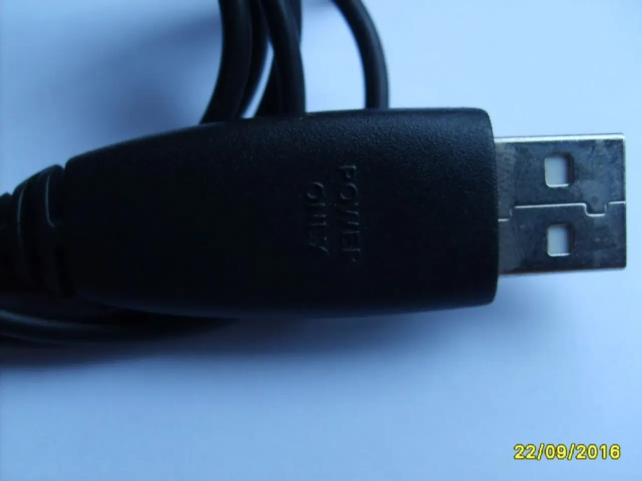 Billede 2 - USB kabel med rundt DC-stik 3,5 x 1,3 mm