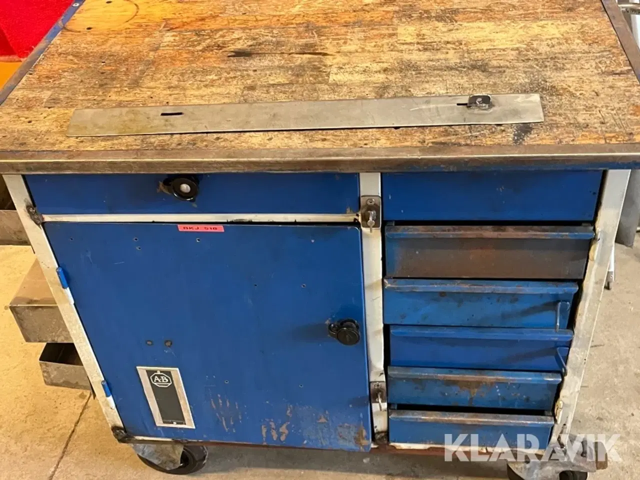 Billede 9 - Værkstedsbord på hjul AB
