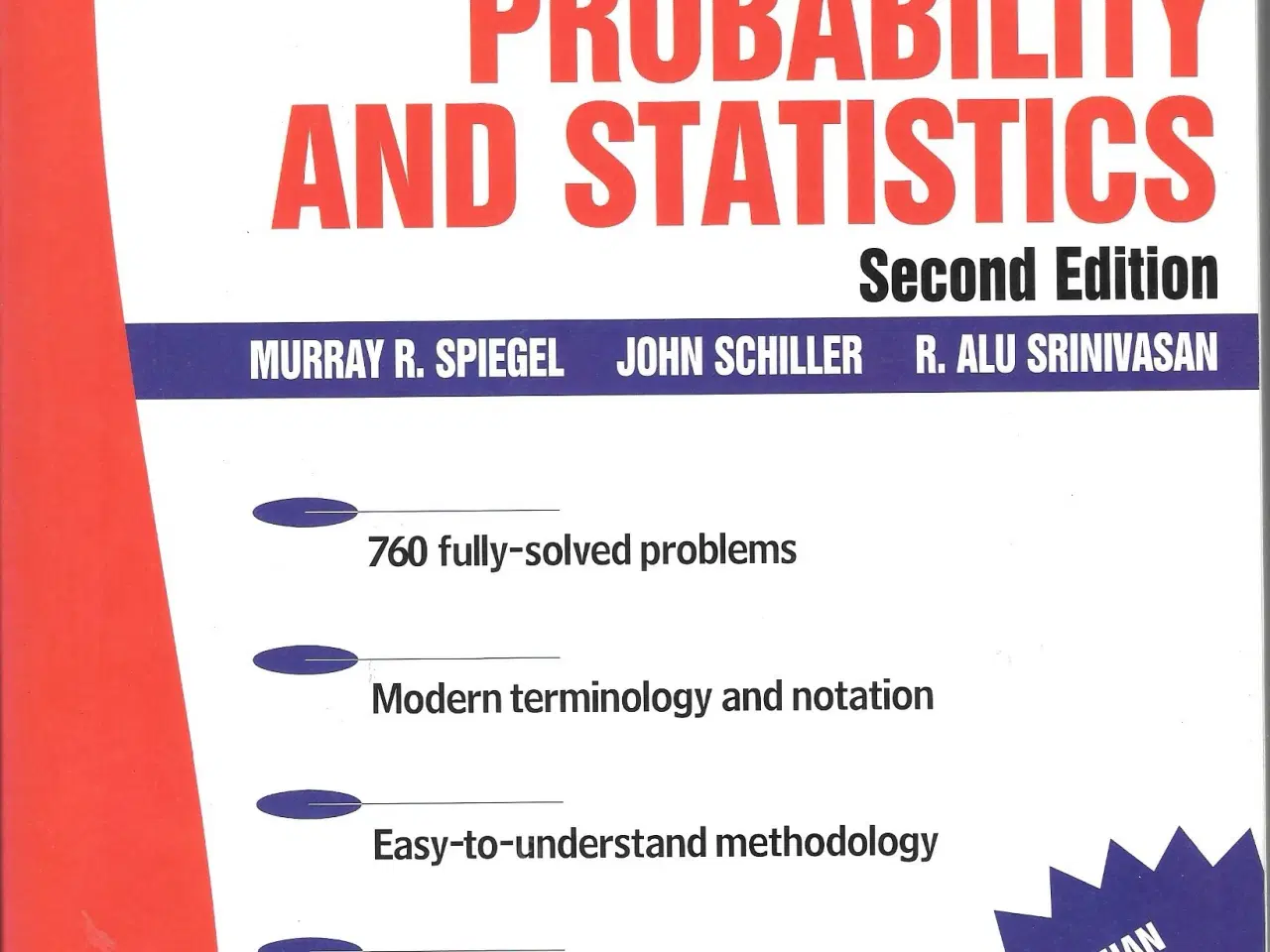 Billede 1 - Schaum's Outline Probability and Statistics, 2nd E