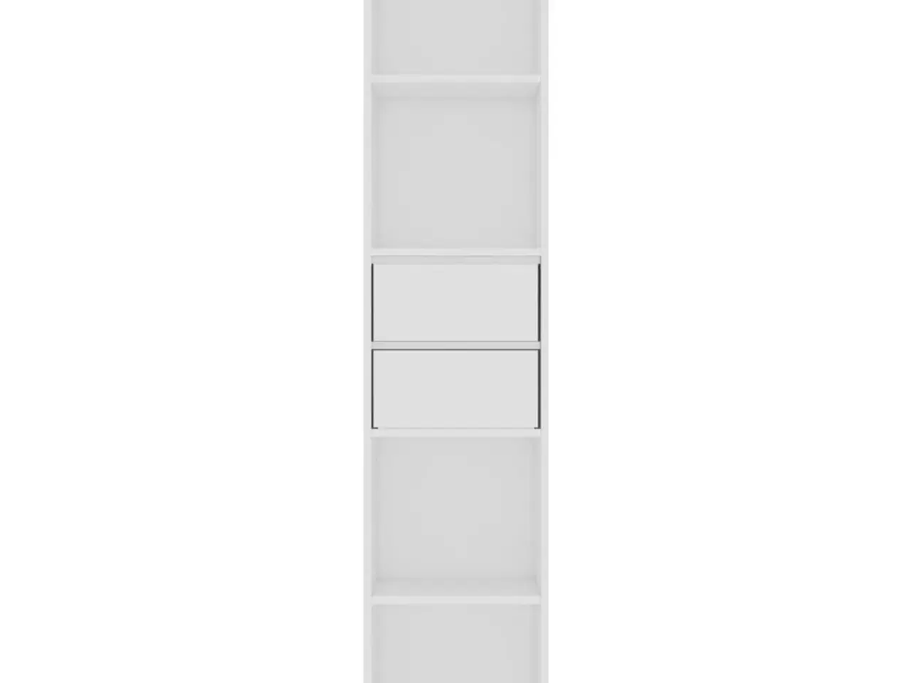 Billede 4 - Bogreol 36x30x171 cm konstrueret træ hvid