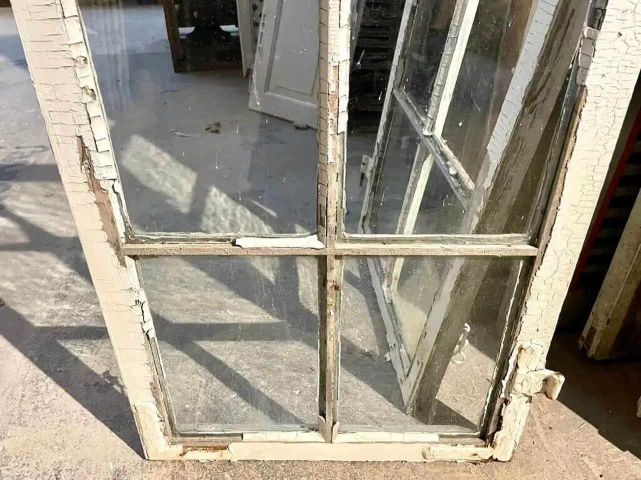 Billede 4 - 6-ruders vinduesramme m. trukket glas