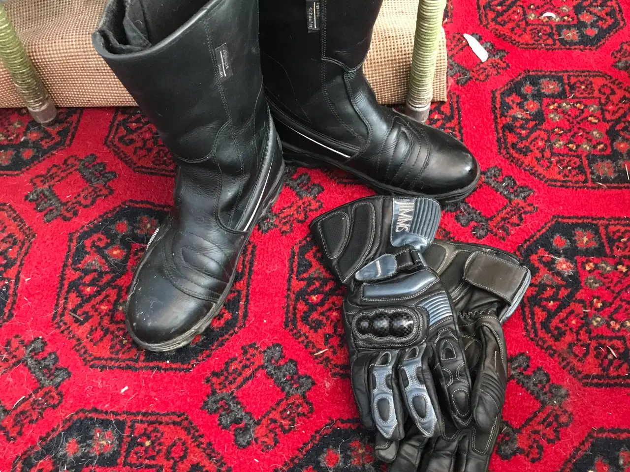 Billede 3 - MC læder heldragt, 2 par støvler og handsker