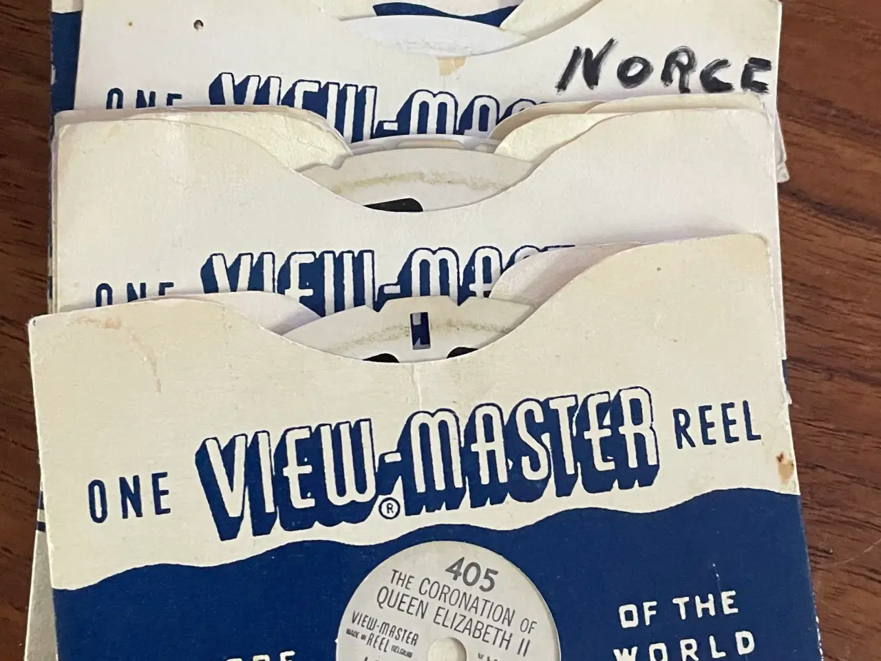 Billede 3 - View-Master stereoskop med billedskiver sort plast