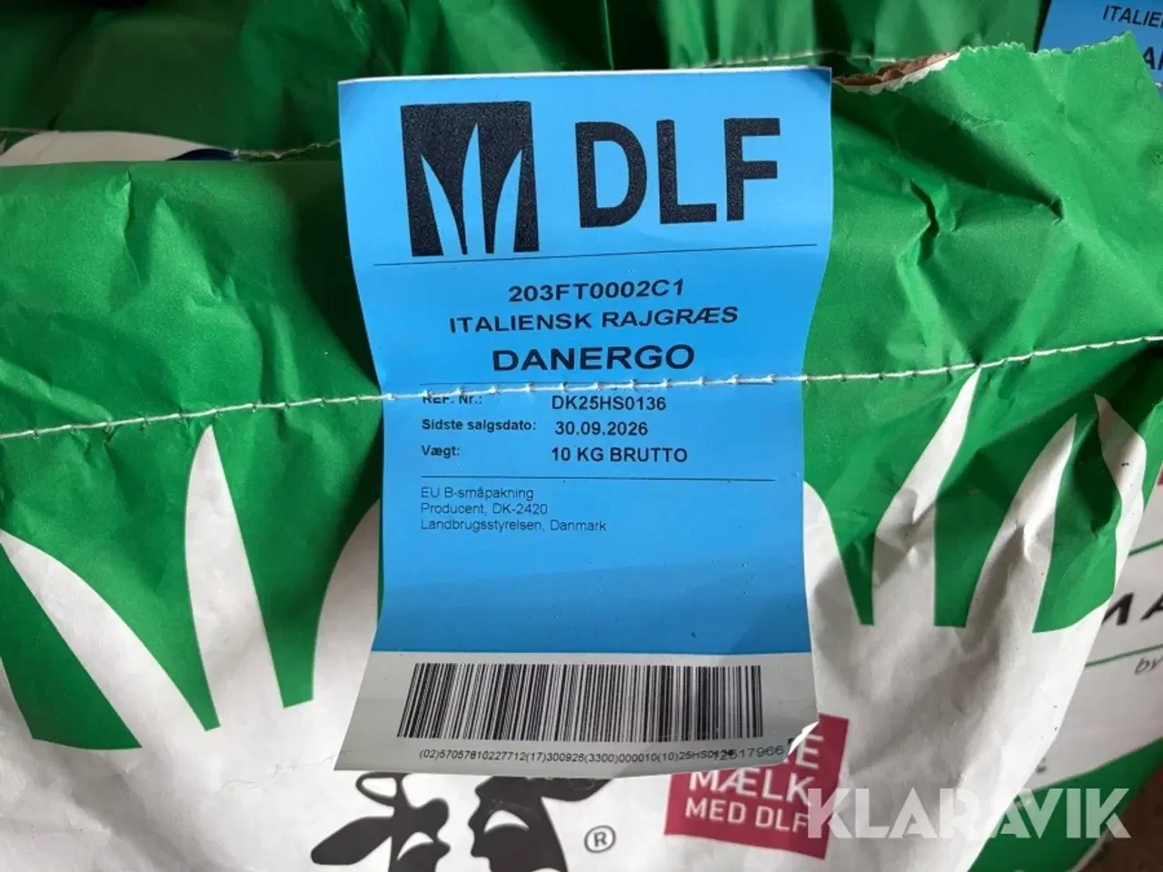 Billede 2 - Græsfrø DLF Italiens Rajgræs Danergo 80 kg
