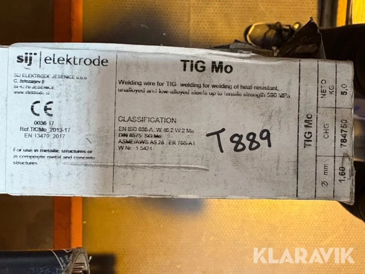Billede 2 - Svejsetråd Siv elektrode TIG Mo - 2 pakker