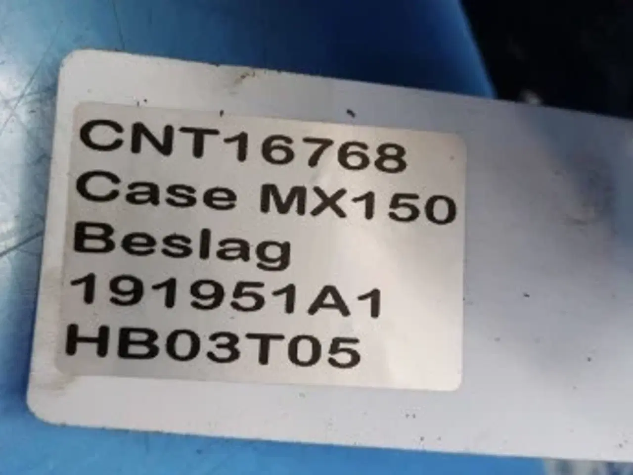 Billede 11 - Case MX150 Maxxum Beslag 191951A1