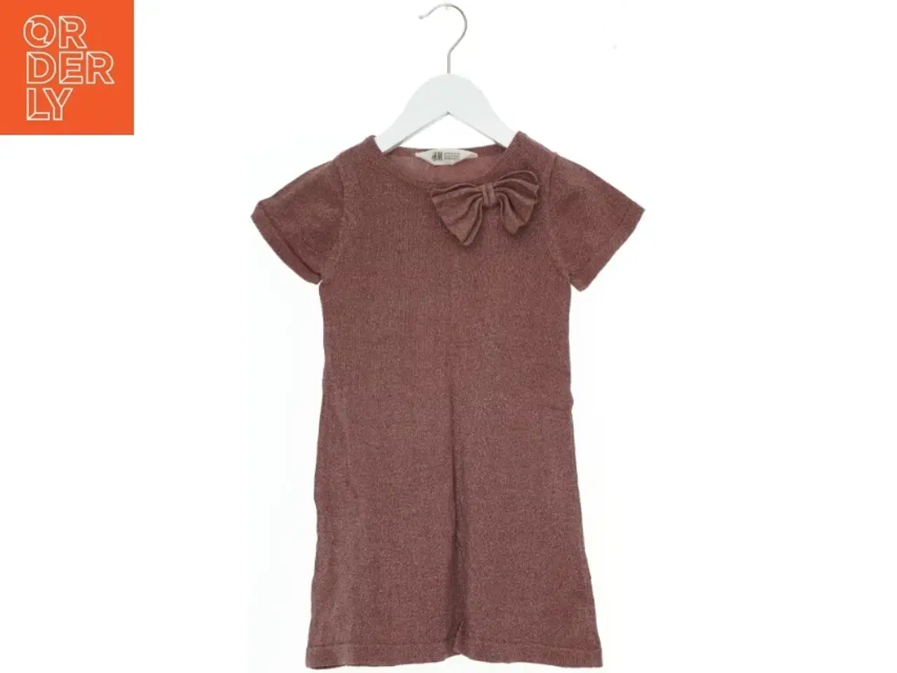 Billede 1 - Brun børnekjole med sløjfe fra H&M (str. 110)