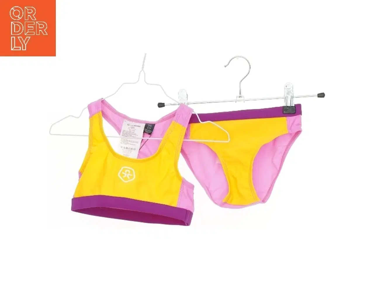Billede 1 - Børnebikini i gul og pink fra Color Kids (str. 110)