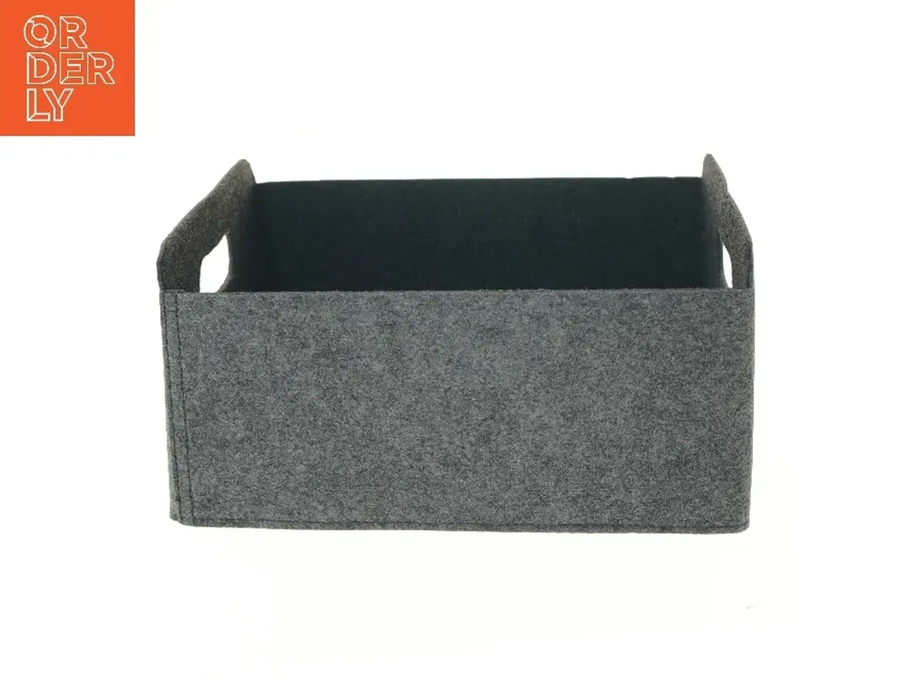 Billede 1 - Grå opbevaringskasse i filt (str. 31x25x13 cm)