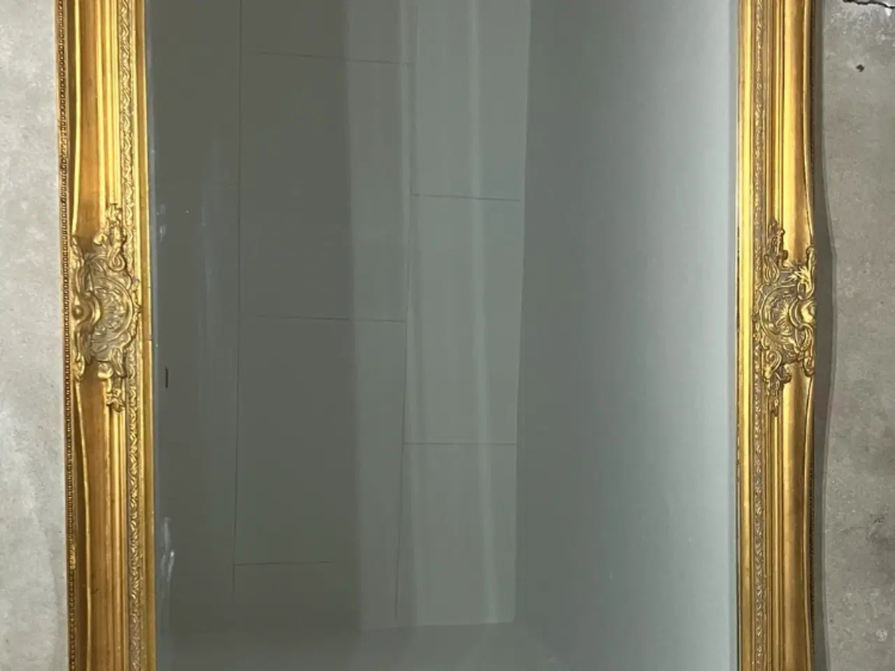 Billede 1 - Stort facetslebet spejl i flot ramme 