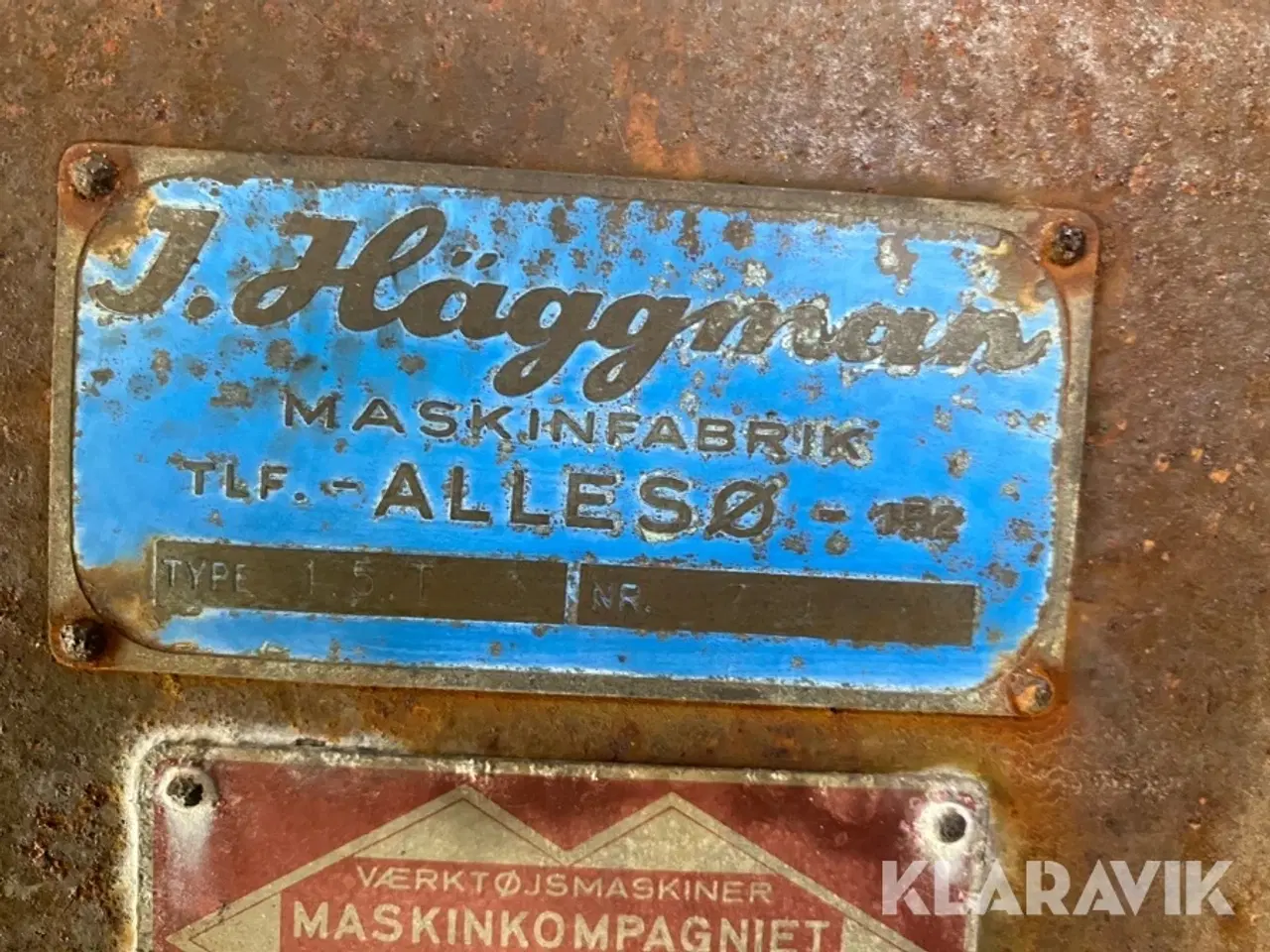 Billede 5 - Motor kran J. Häggmann 1,5 tons
