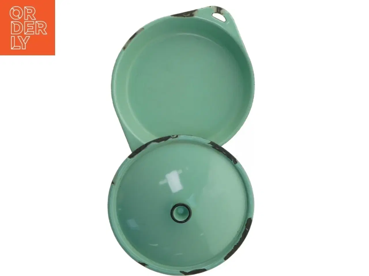 Billede 5 - Vintage serveringsfad med låg (str. Ø 4,5x19 cm)