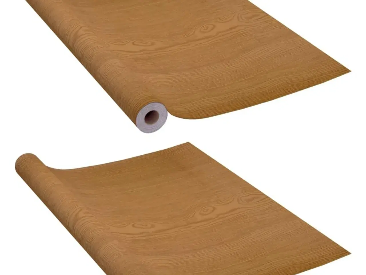 Billede 2 - Selvklæbende folie til døre 2 stk. 210x90 cm PVC lys eg